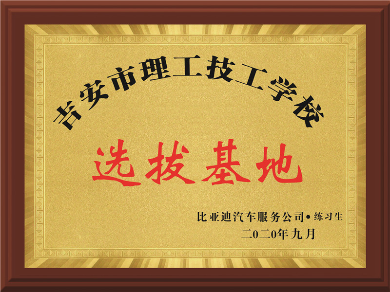 比亞迪汽車服務公司選拔基地